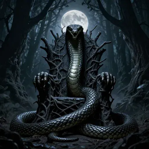 Serpent Beneath the Throne (2 ver.) artwork
