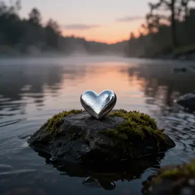 silver heart