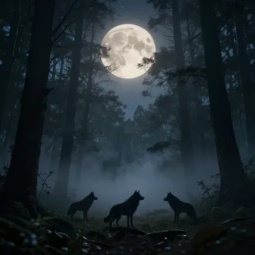 Counting wolves artwork