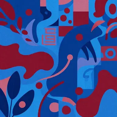 Blue and Garnet