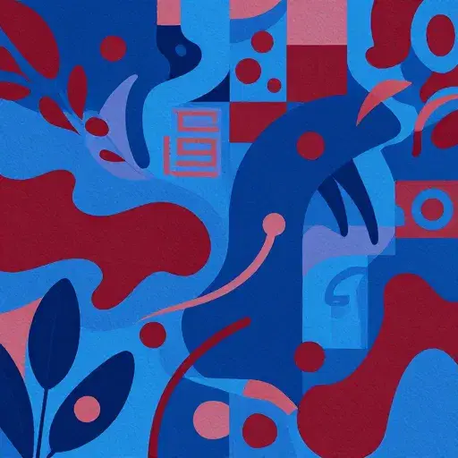 Blue and Garnet artwork