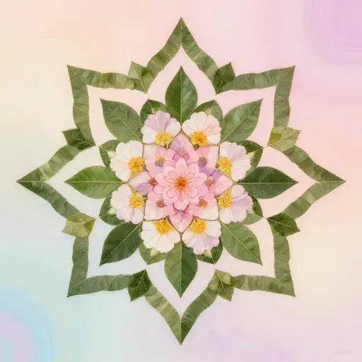 A Mandala Stitched From Both artwork