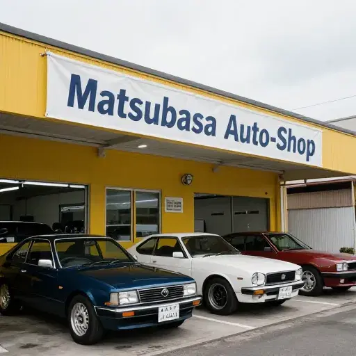 Matsubasa Auto-Shop Commercial artwork