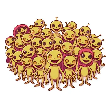 In a Happy Crowd