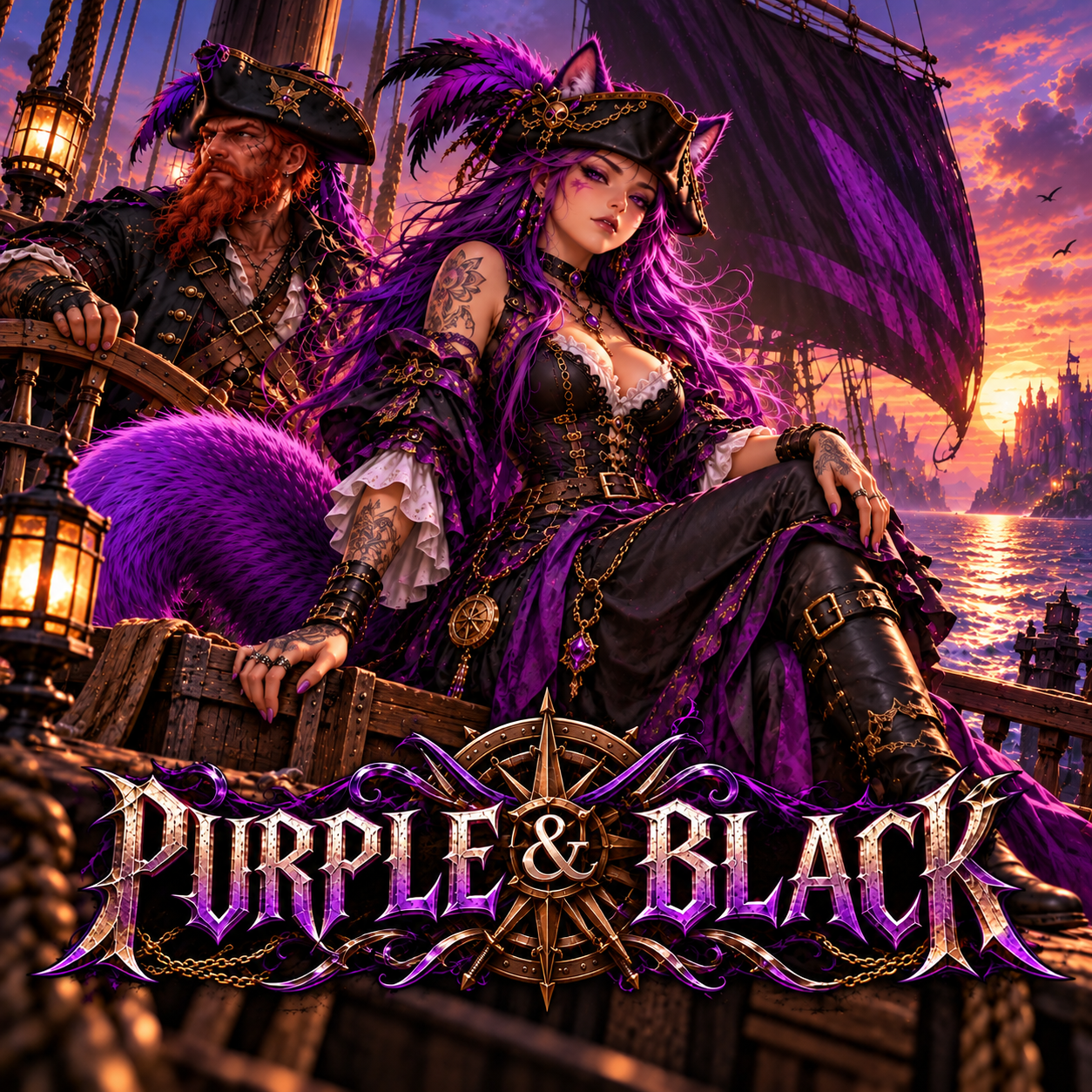 Purple & Black artwork