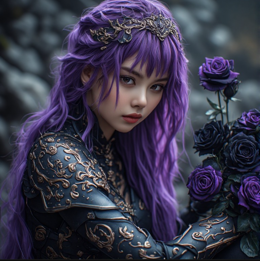 Black Rose Over Galaxies artwork
