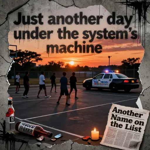 Just another day under the system's machine artwork