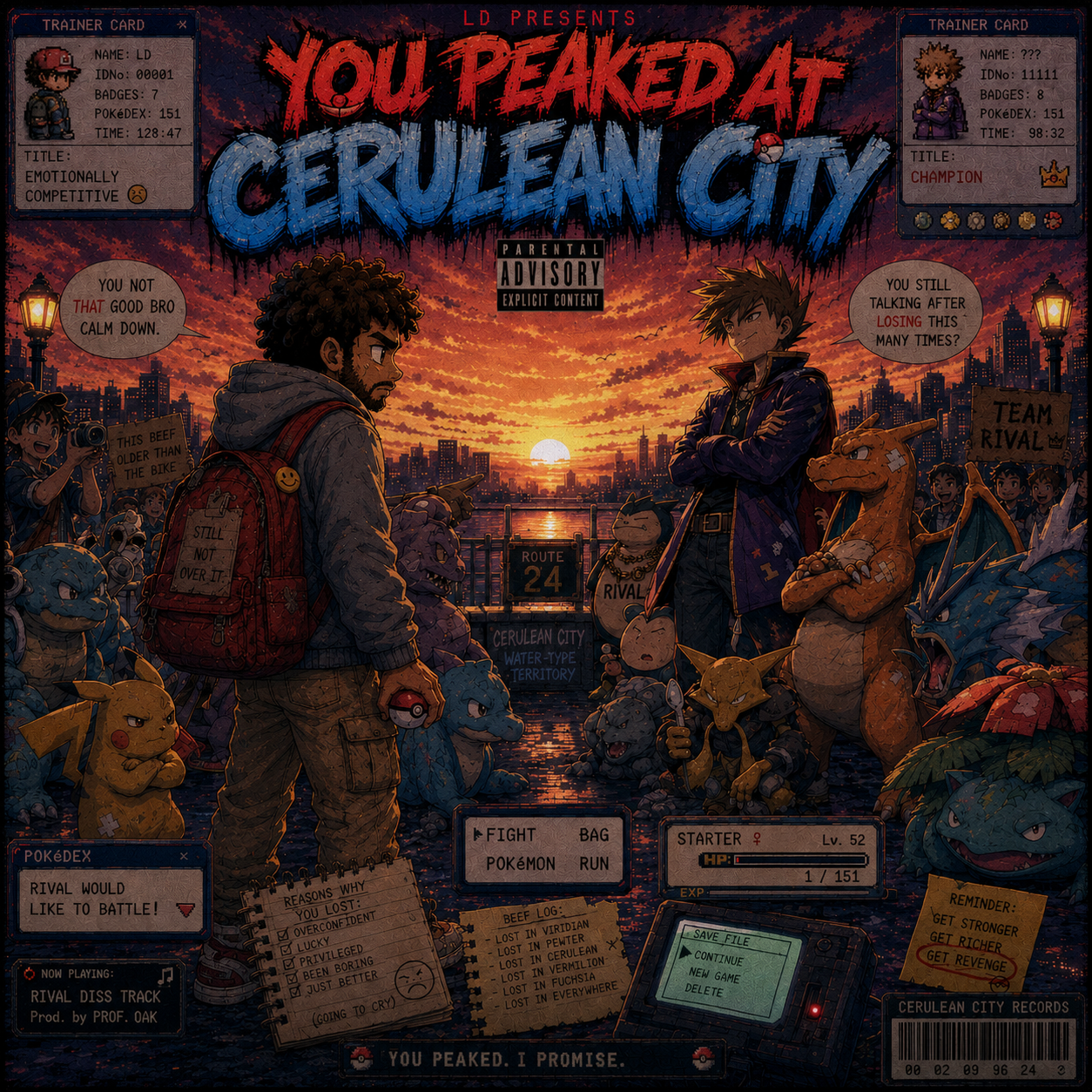 You PEAKED at Cerulean City artwork