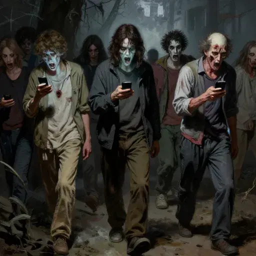 Cell Phone Zombies artwork