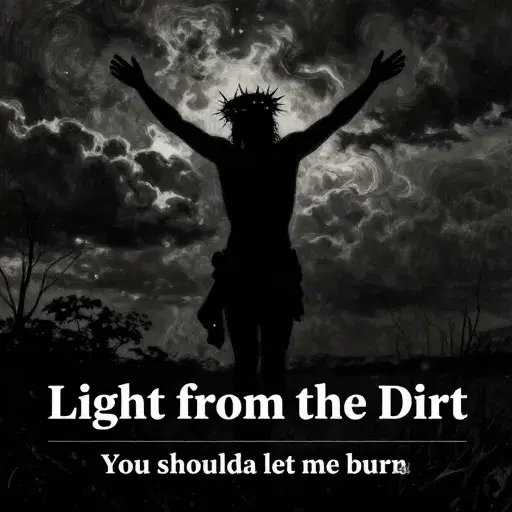 Light from the dirt artwork