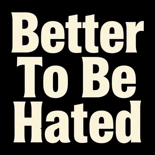 Better To Be Hated artwork