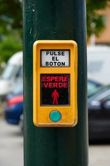 El botón del semáforo