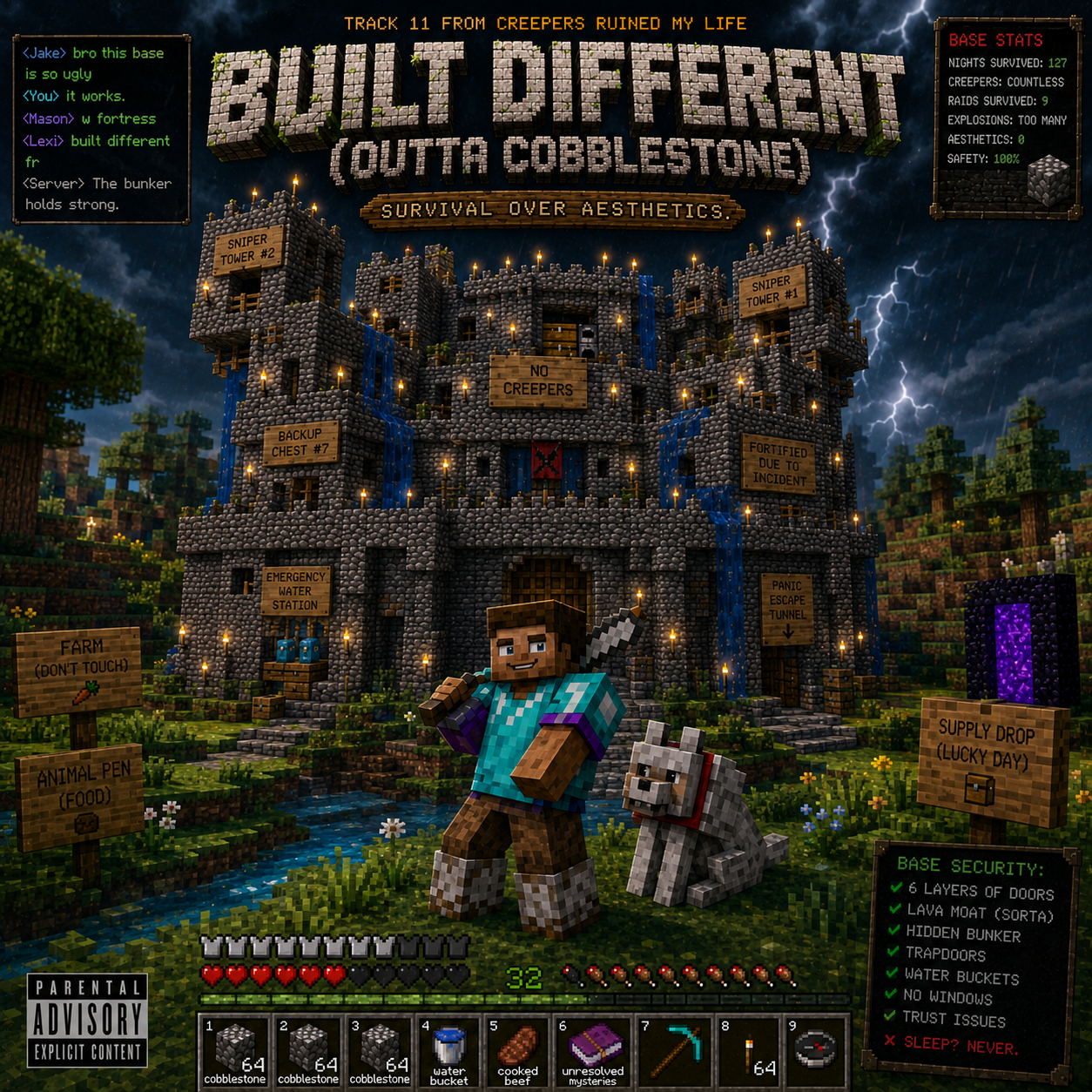 Built Different (Outta Cobblestone) artwork