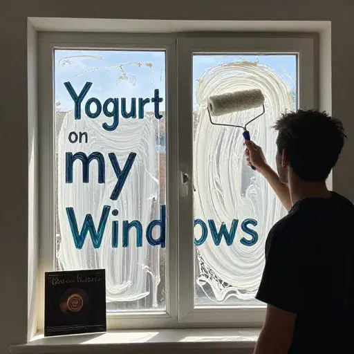 Yogurt on my Windows artwork