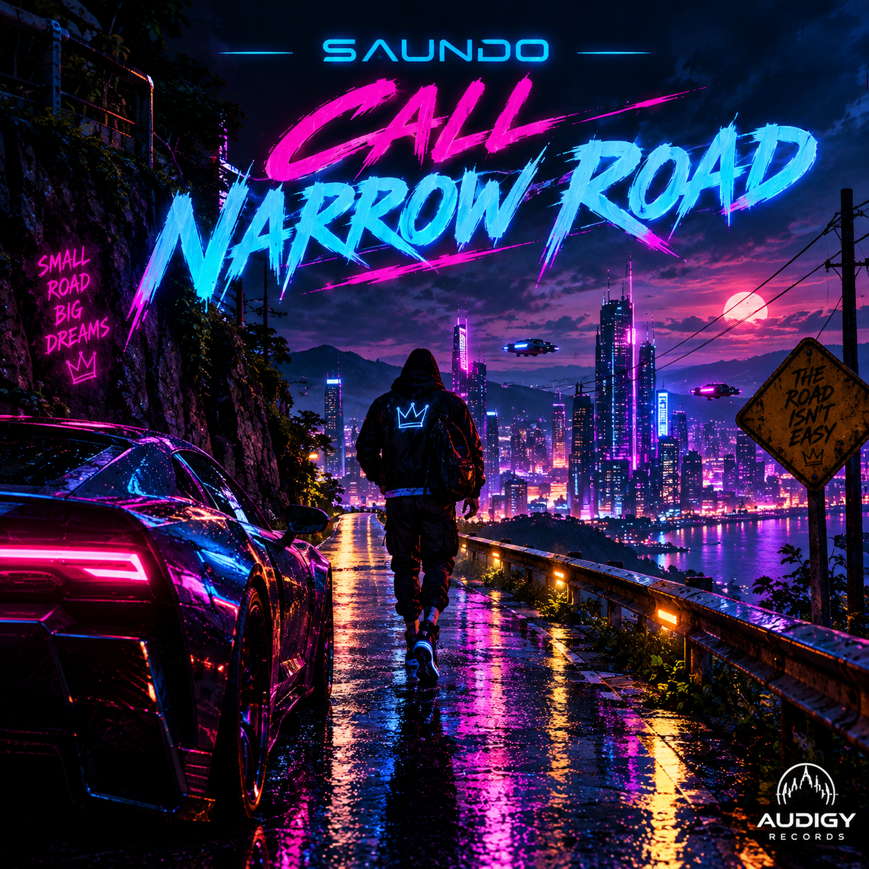 Narrow road artwork