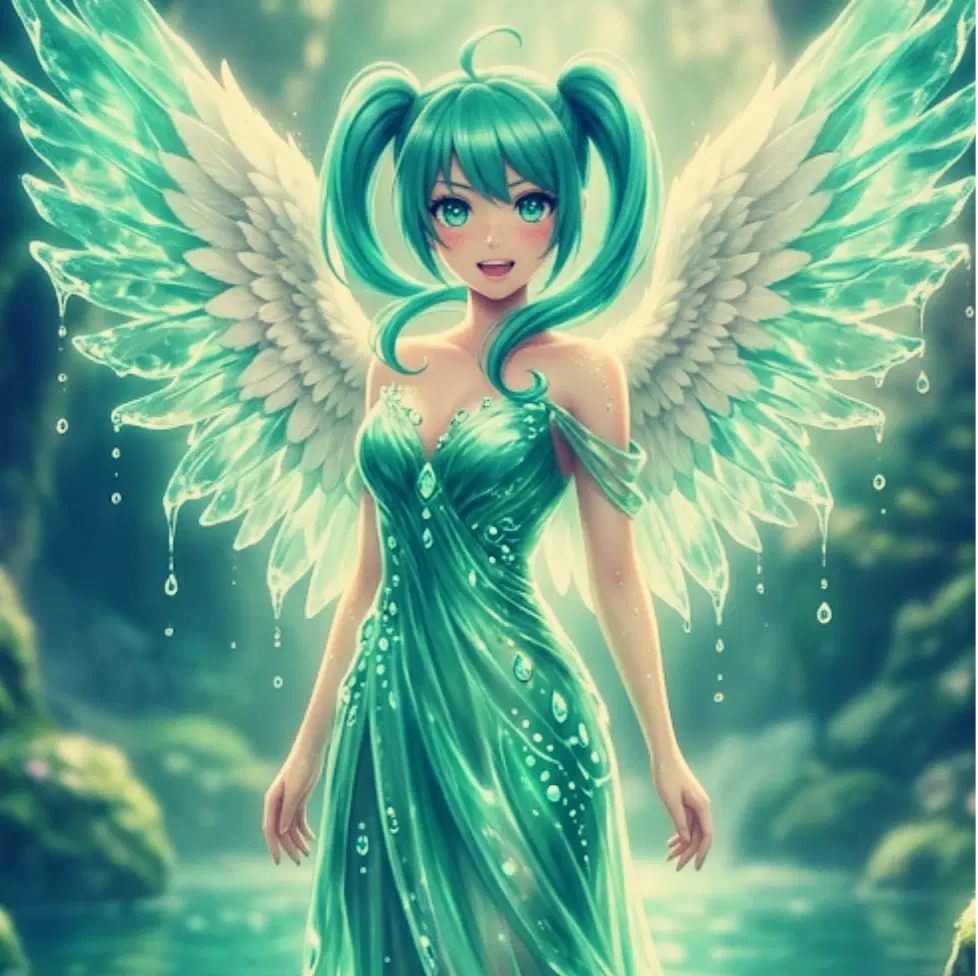🐧 Aqua Bloom artwork
