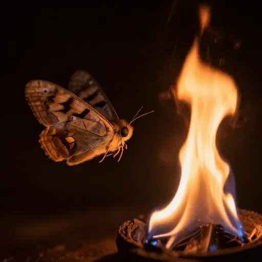 Moth to a Flame artwork