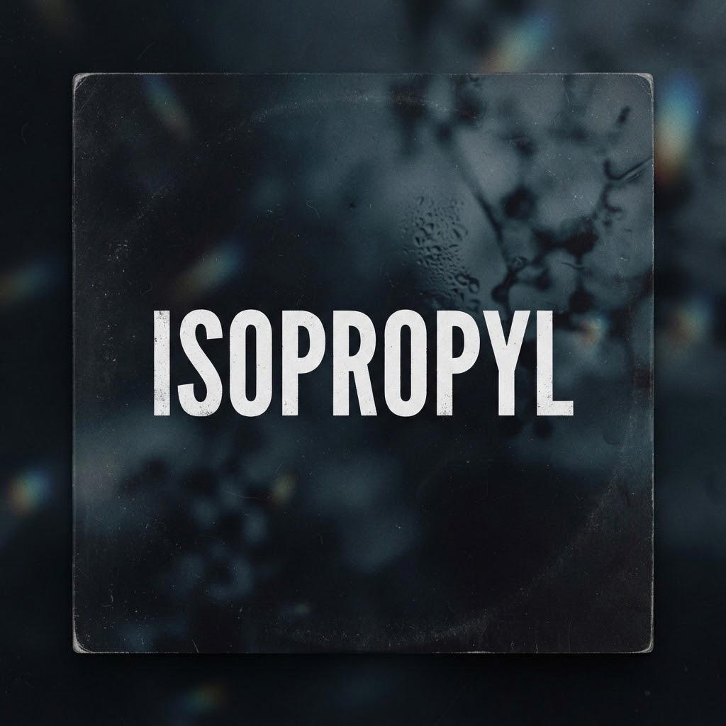 a banger made out of the word 'Isopropyl' artwork