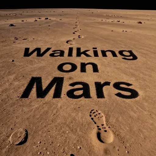 Walking on Mars artwork